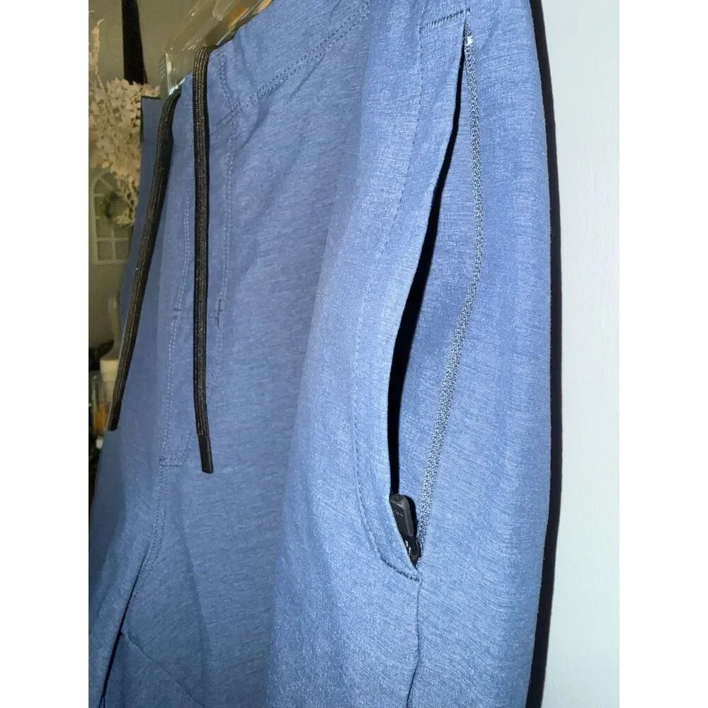 Nobull Mens Large Blue Lightweight Stretch Athletic Performance Shorts - Picture 3 of 5